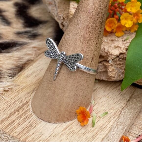 Sterling Silver Dragonfly Ring - Picture 3 of 5
